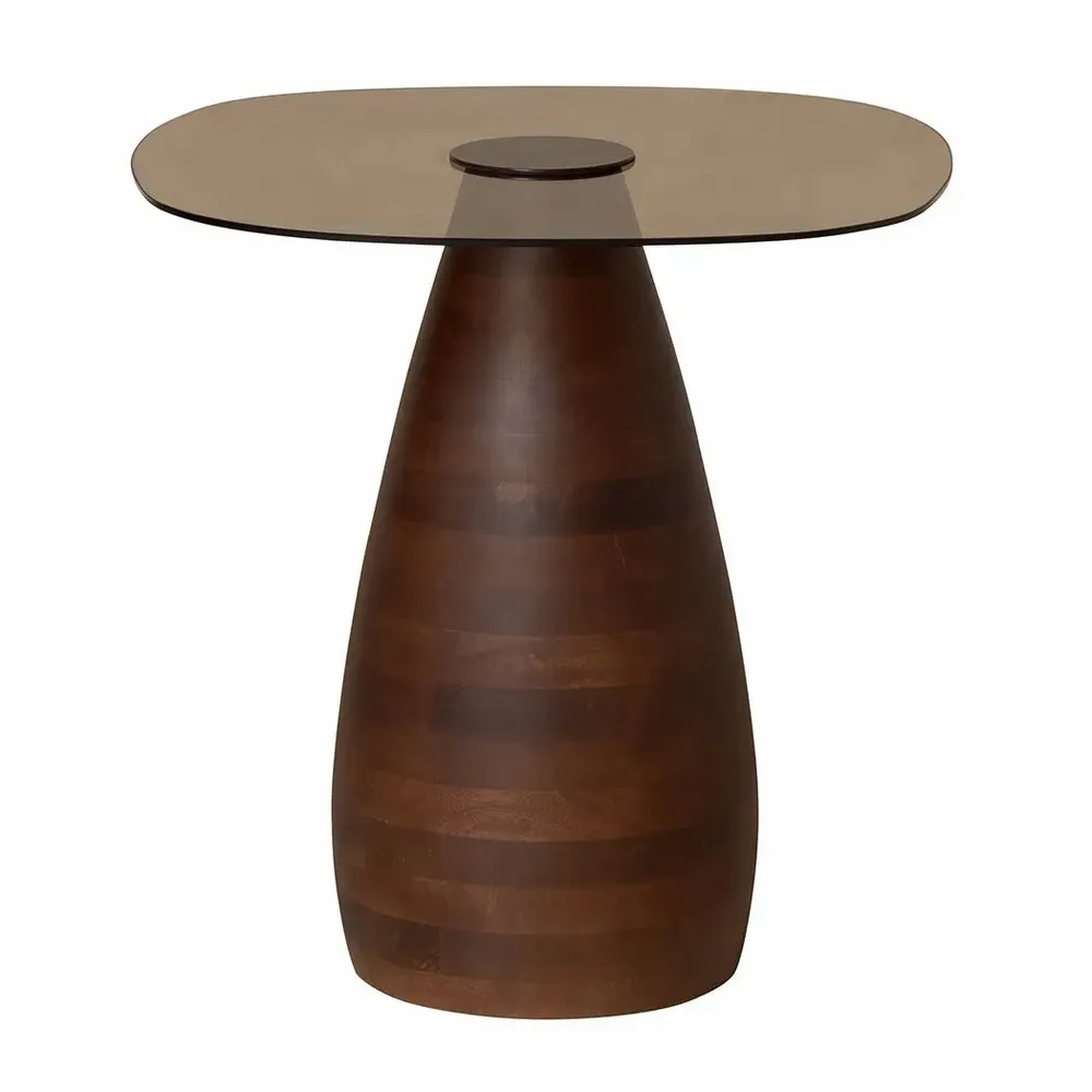 Other tables - Coffee table with glass top Ganache - CHEHOMA