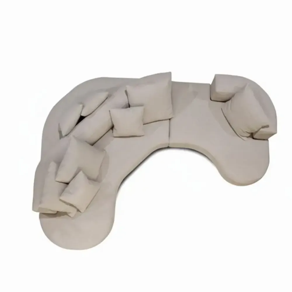 Sofas for hospitalities & contracts - Lab Organic Unique|Double sided curved sofa, 100% custom made - CREARTE COLLECTIONS