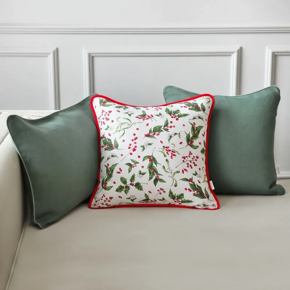 Coussins textile - Housse de coussin décorative Very Merry Christmas – Accessoire textile - ROSEBERRY HOME