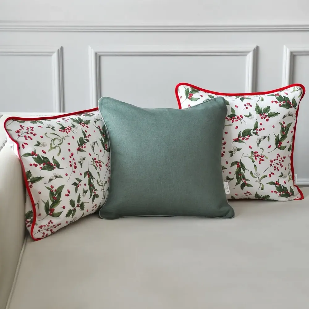 Coussins textile - Housse de coussin décorative Very Merry Christmas – Accessoire textile - ROSEBERRY HOME