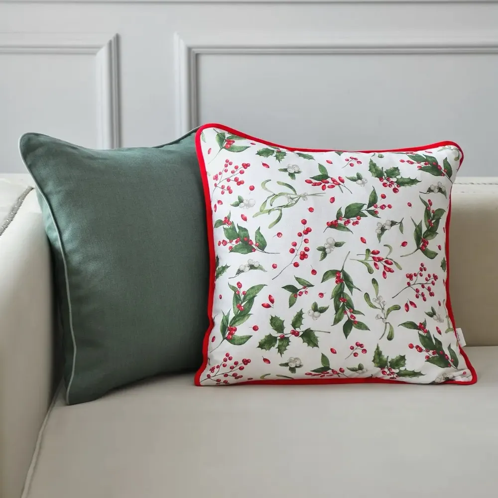 Coussins textile - Housse de coussin décorative Very Merry Christmas – Accessoire textile - ROSEBERRY HOME