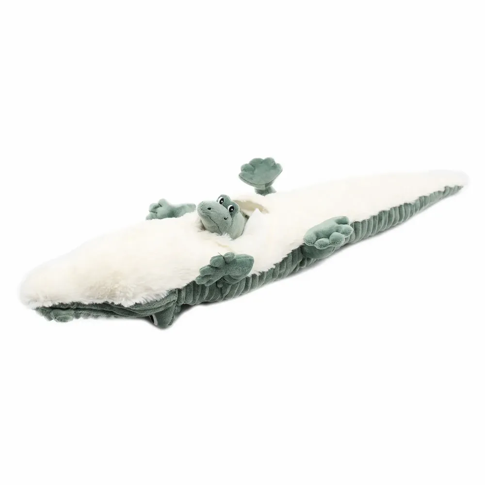 Gifts - Croketou crocodile plush mom and her baby - Les Ptipotos - LES DEGLINGOS