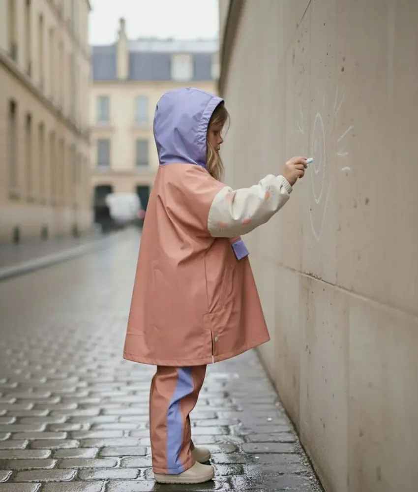 Accessoires enfants - Poncho de pluie et pantalons de pluie - POULE PARTY