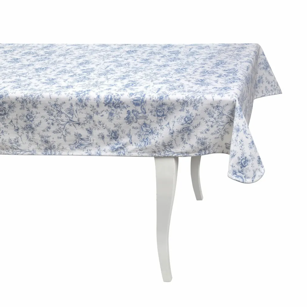 Nappes - Nappe Toile de Jouy Bleue – Linge de table à l’élégance française - ROSEBERRY HOME