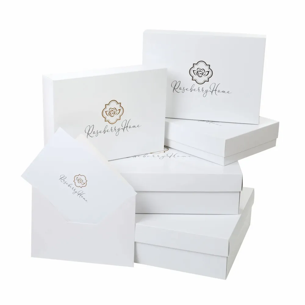 Sets de table - Sets de table brodés Blue Onde – Collection textile coordonnée - ROSEBERRY HOME