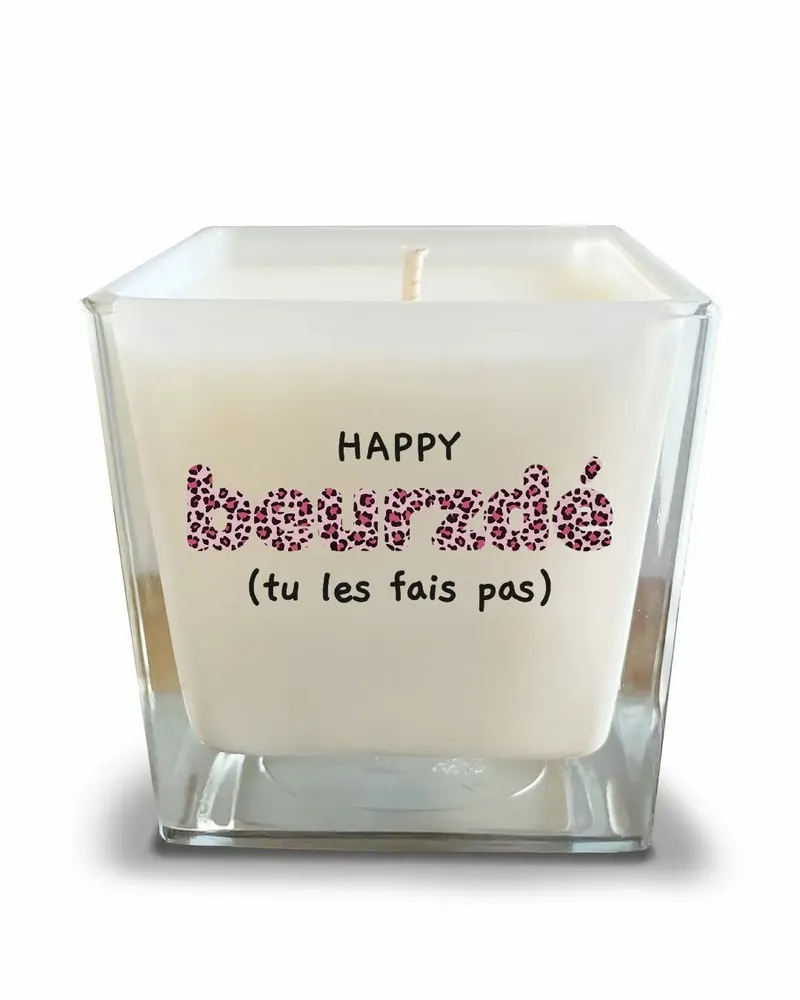 Cadeaux - Bougie en verre à message - TOUT EST DIT