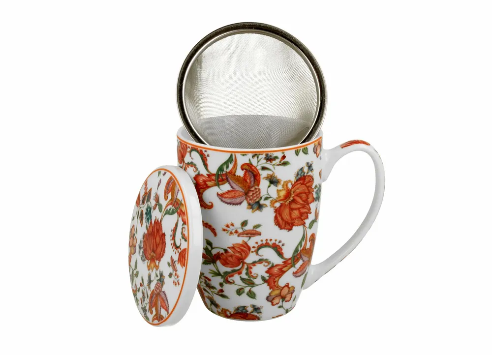 Decorative objects - mug with tea infuser Primavera - KARENA INTERNATIONAL