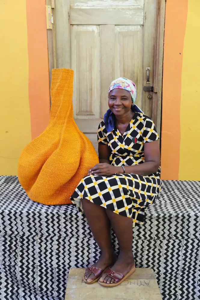 Objets de décoration - Yobilika Art Basket by Adukomah Atingalebkya - THE BABA TREE BASKET COMPANY