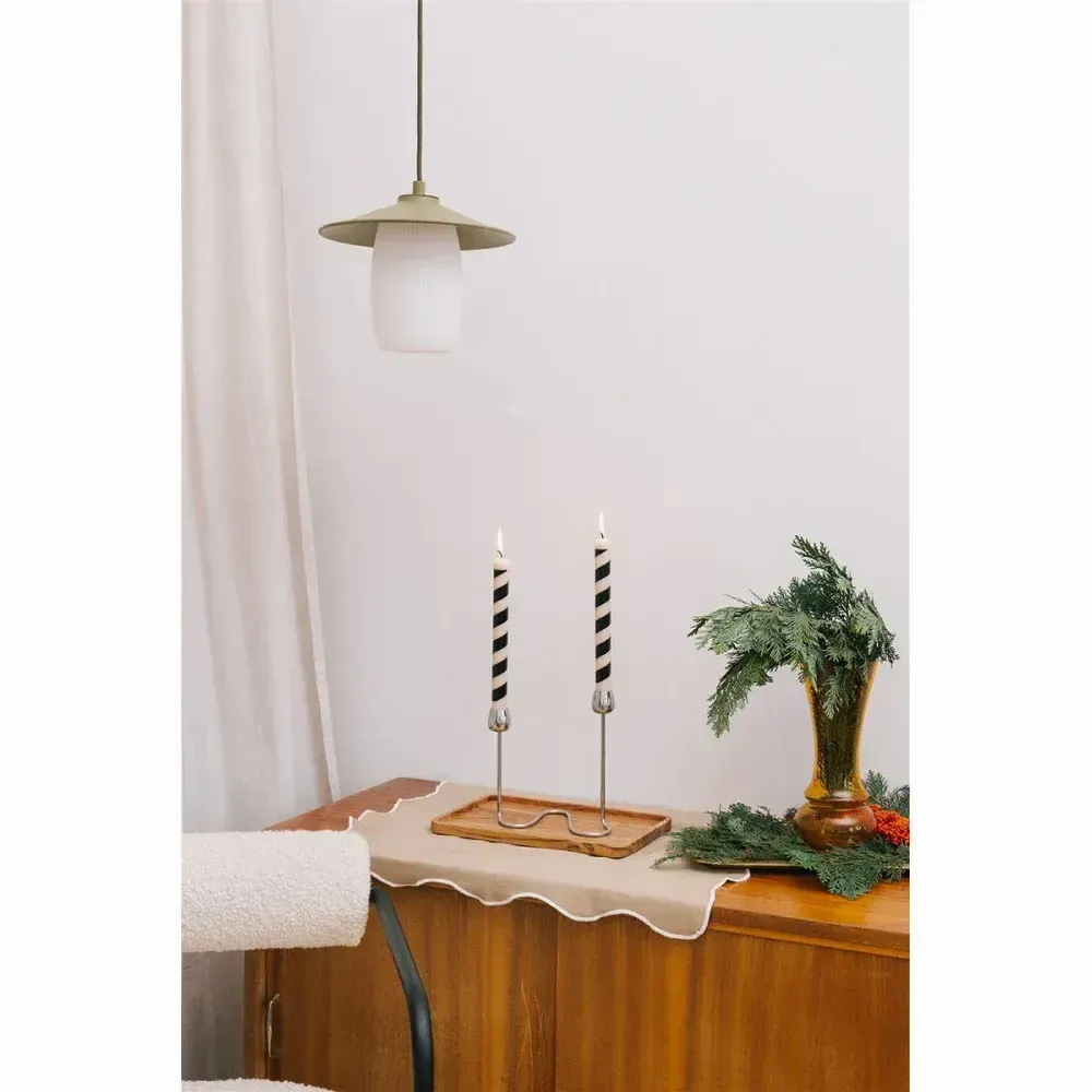 Hanging lights - JINGU A olive ceiling pendant lamp - UPPER HALF