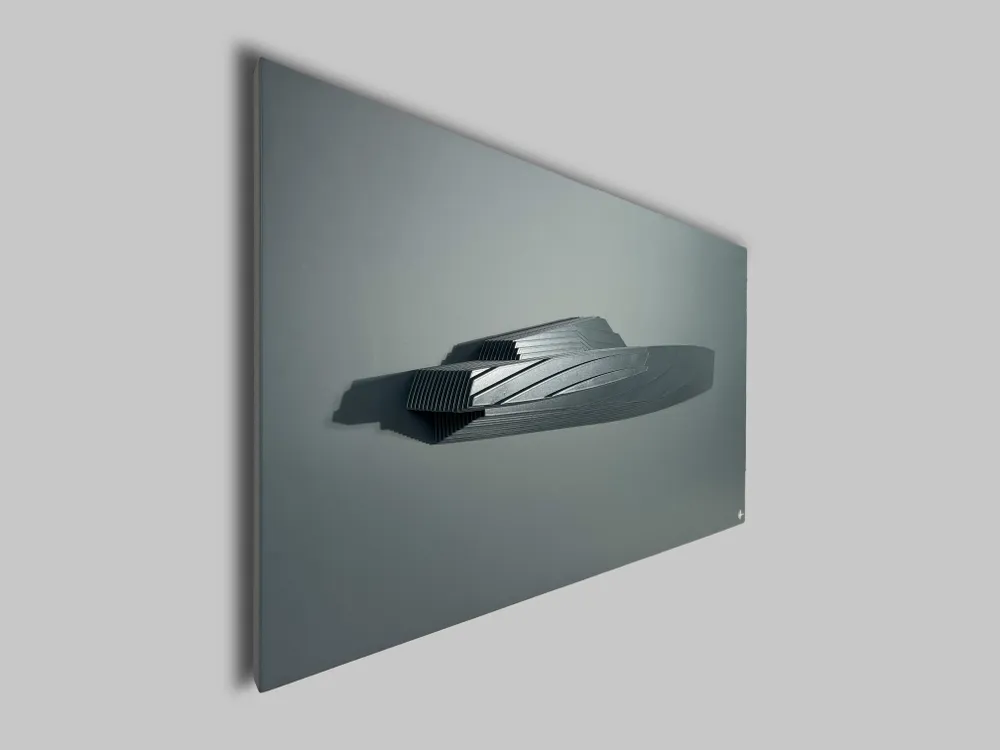 Sculptures, statuettes et miniatures - Sculpture murale WP 02 Charcoal- Charcoal - ANTOINE F.