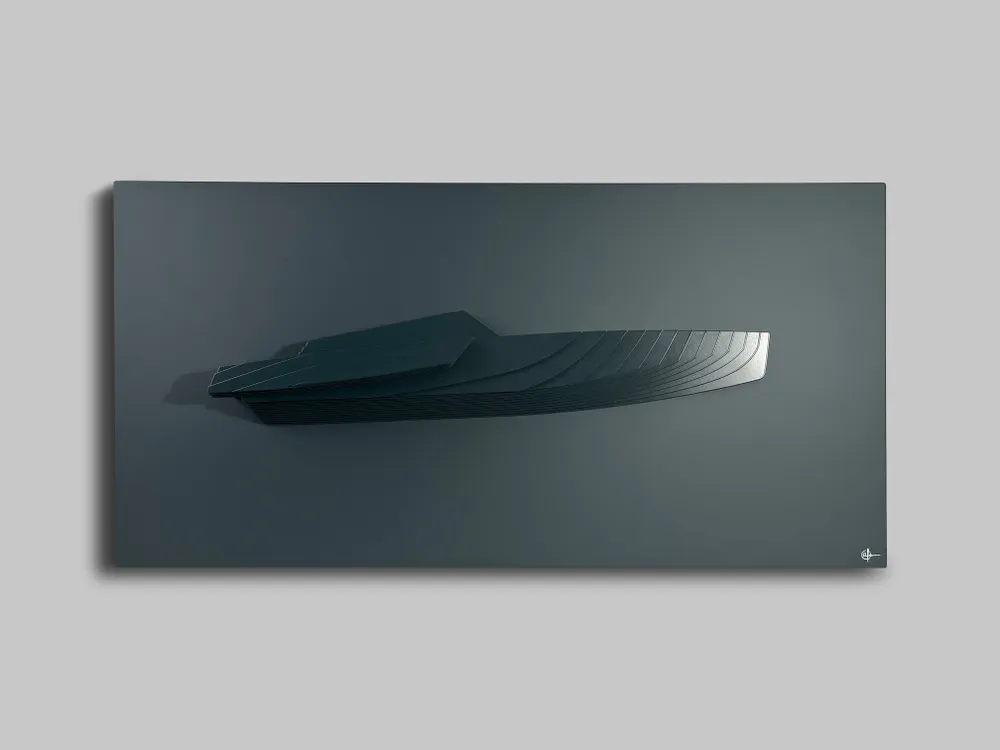 Sculptures, statuettes et miniatures - Sculpture murale WP 02 Charcoal- Charcoal - ANTOINE F.