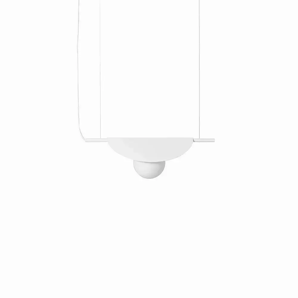 Hanging lights - SALLO A white ceiling pendant lamp - UPPER HALF