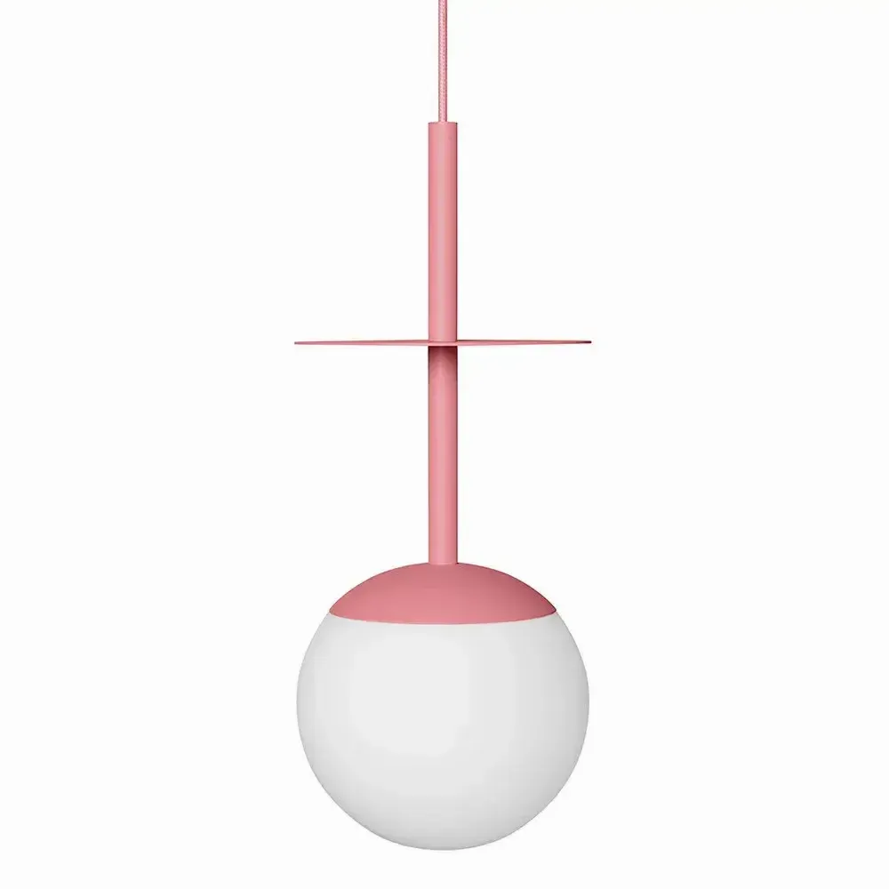 Hanging lights - PLAAT A pink ceiling pendant lamp - UPPER HALF