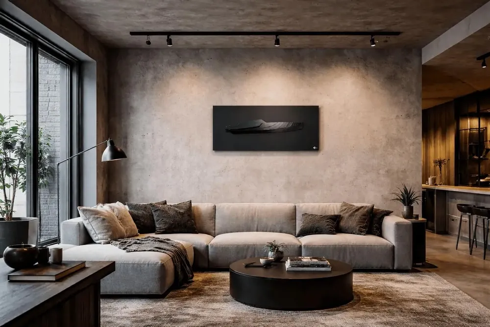 Sculptures, statuettes et miniatures - Sculpture murale WP 02 Charcoal- Charcoal - ANTOINE F.