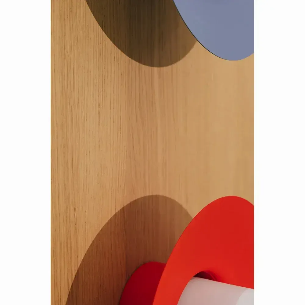 Wall lamps - CAPONIO W A blue wall lamp / sconce - UPPER HALF