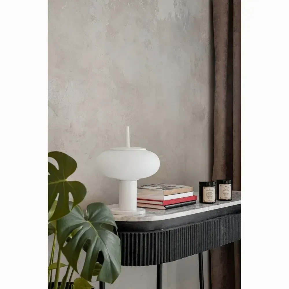 Table lamps - TORNI ST white table lamp - UPPER HALF