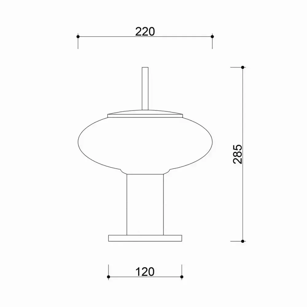 Table lamps - TORNI ST white table lamp - UPPER HALF