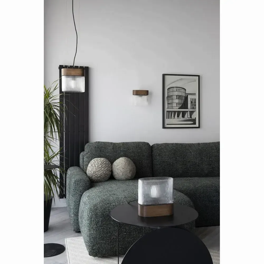 Lampes de table - Lampe de table FLUMINA ST en noyer - UPPER HALF