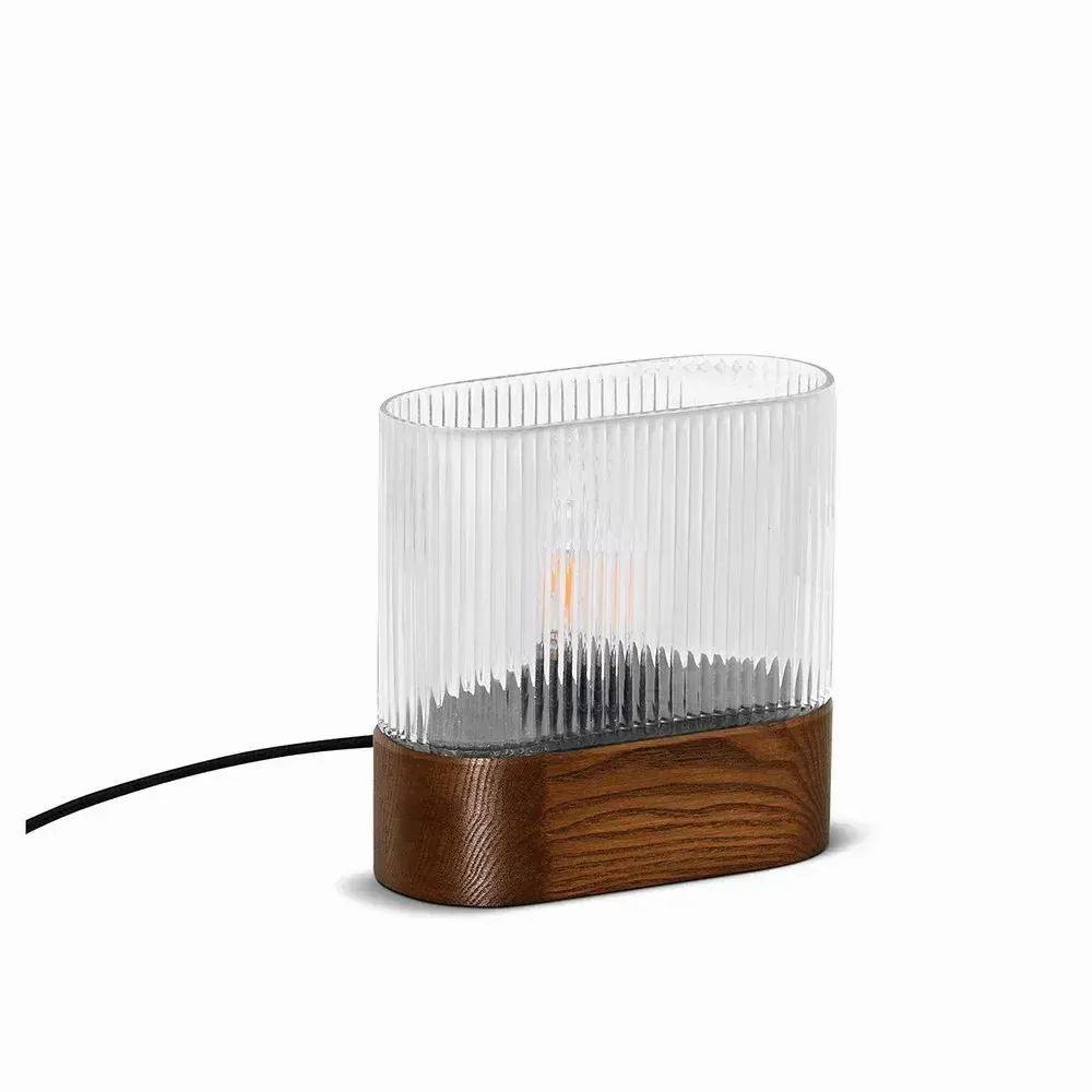 Lampes de table - Lampe de table FLUMINA ST en noyer - UPPER HALF