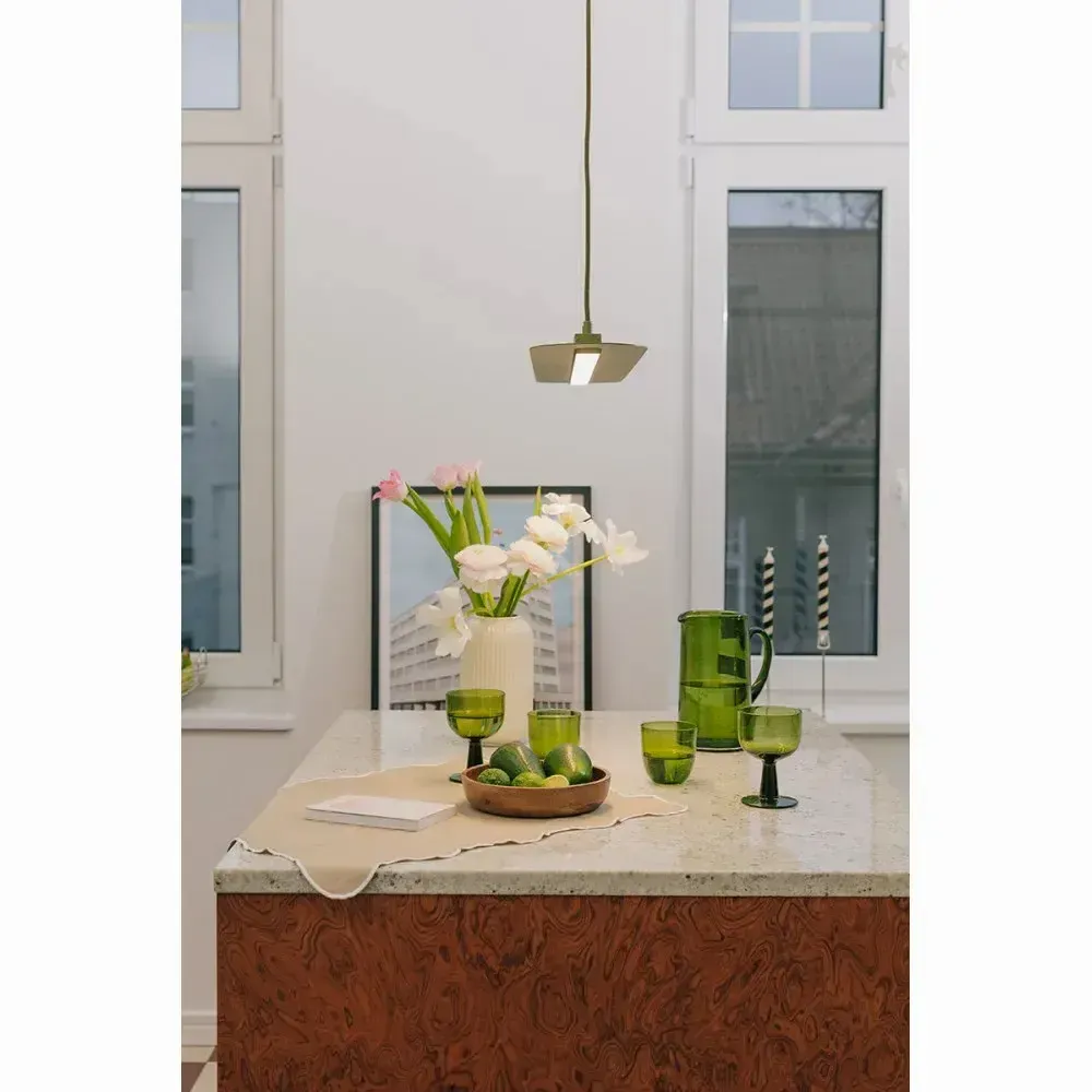 Hanging lights - SENKEI A red-orange ceiling pendant lamp - UPPER HALF