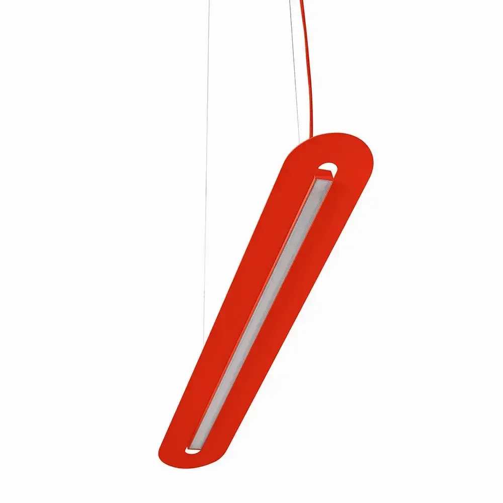 Hanging lights - SENKEI A red-orange ceiling pendant lamp - UPPER HALF