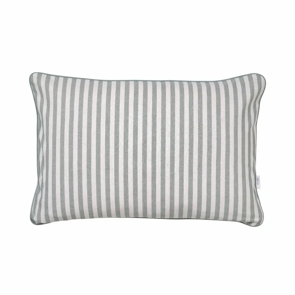Coussins textile - Housse de coussin décorative Dandy Green à rayures –Collection textile - ROSEBERRY HOME