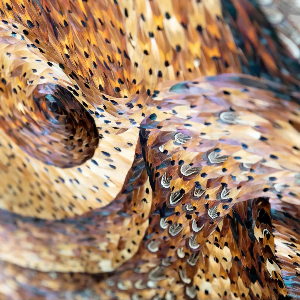 Pièces uniques - Oeuvre murale en plumes - MÉRI-LI