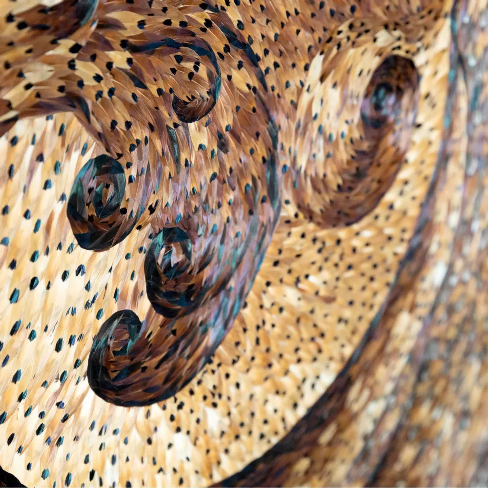 Pièces uniques - Oeuvre murale en plumes - MÉRI-LI