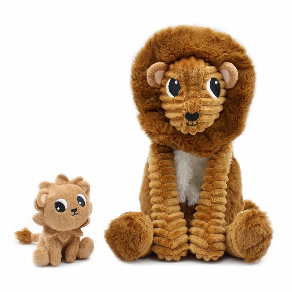 Gifts - The Ptipotos Lion Daddy-Baby Plush - LES DEGLINGOS