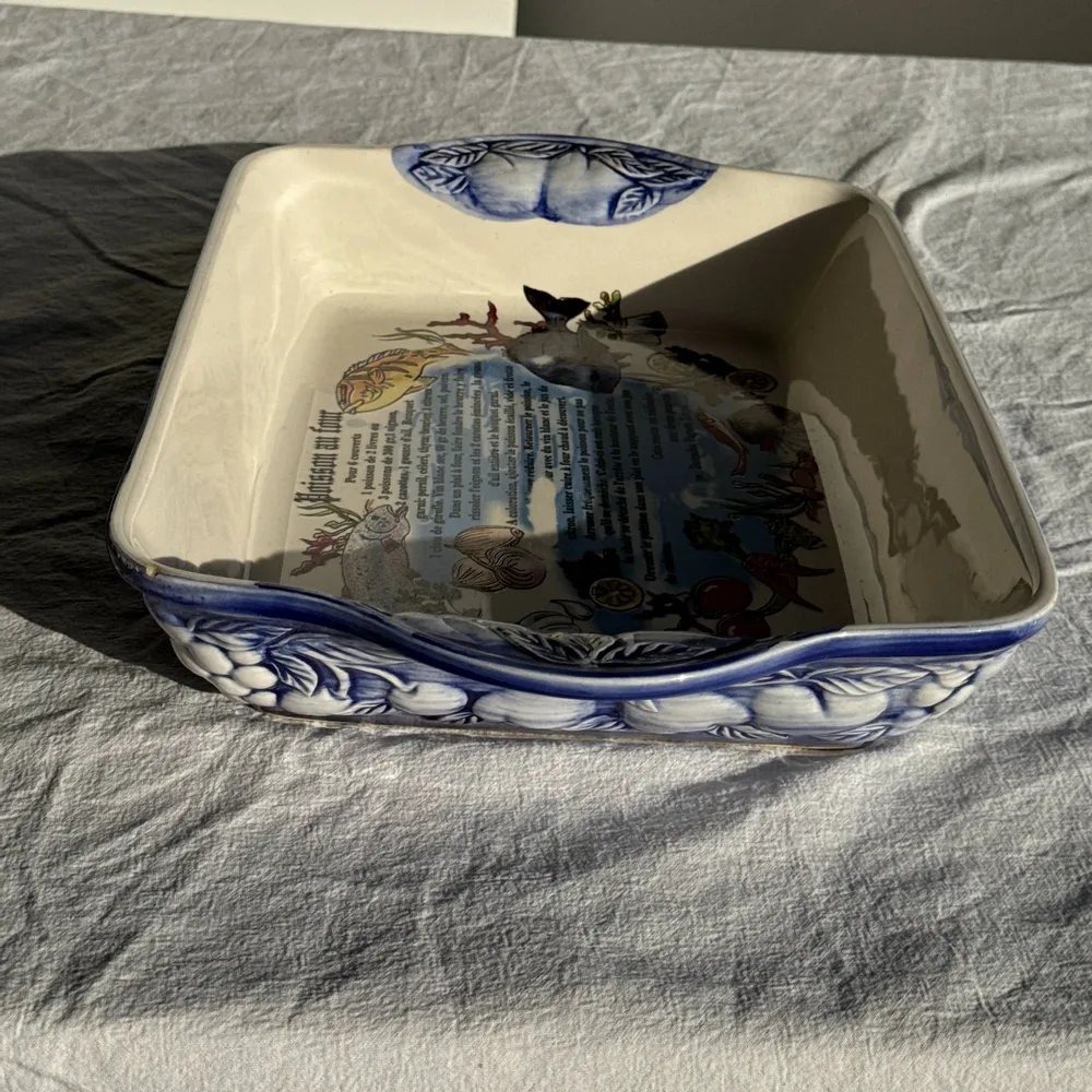 Plats et saladiers - Plat rectangulaire à recette de poisson au four 7x38x25 - OFFICE OBJETS