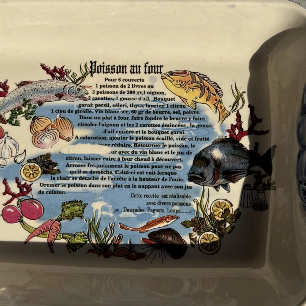 Plats et saladiers - Plat rectangulaire à recette de poisson au four 7x38x25 - OFFICE OBJETS