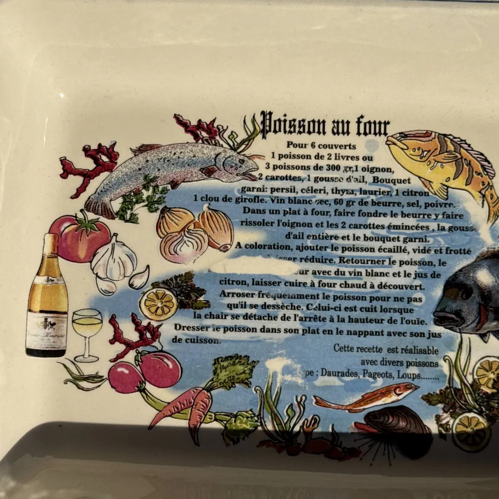 Plats et saladiers - Plat rectangulaire à recette de poisson au four 7x38x25 - OFFICE OBJETS