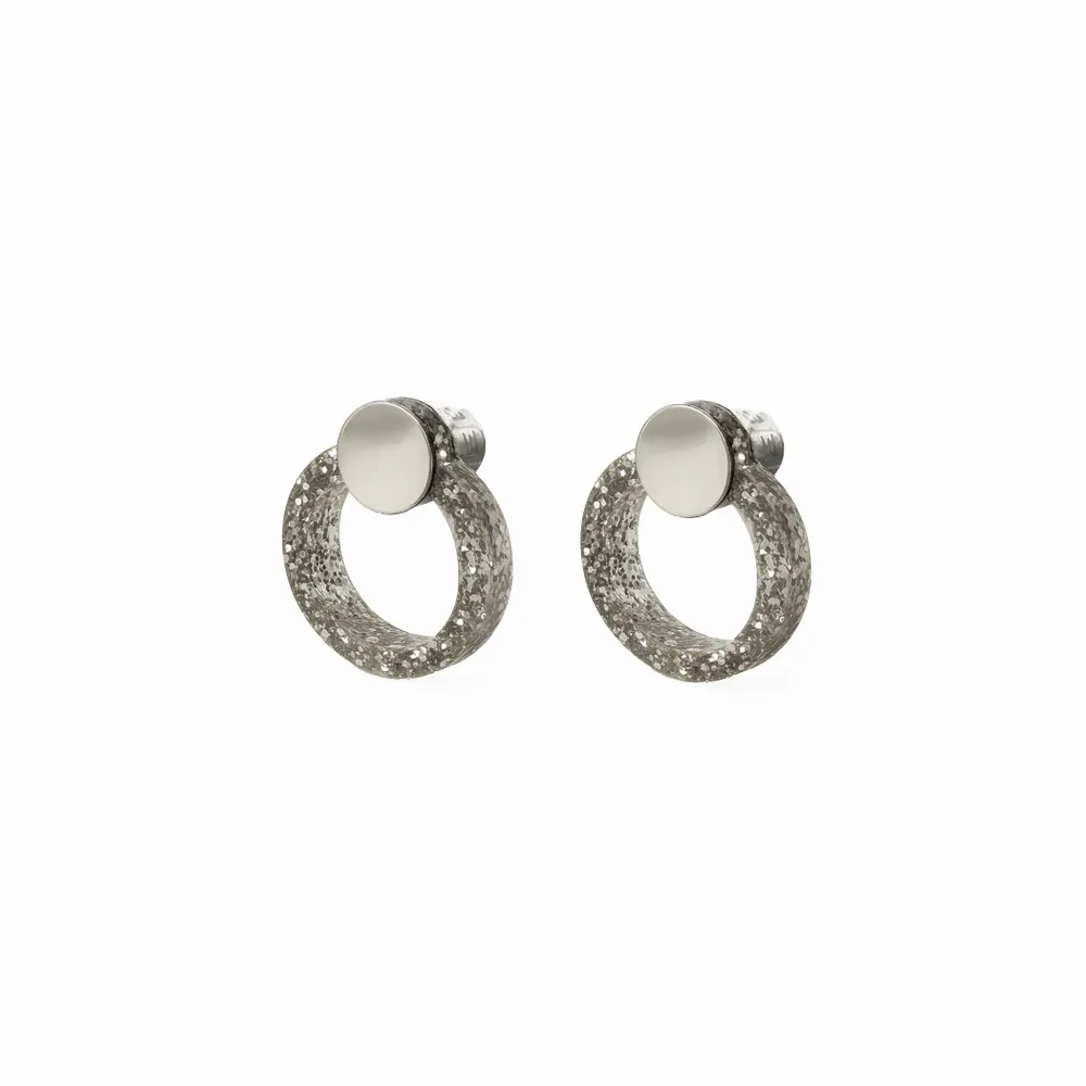 Bijoux - SATURNE MINI Paillettes Argent - TELLMEE