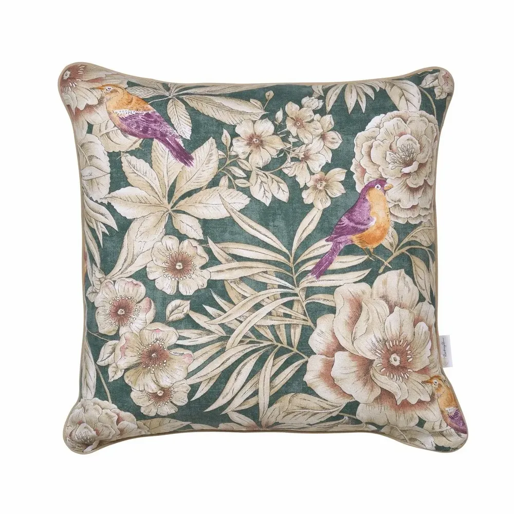 Fabric cushions - Emerald Decorative Cushion Cover – Coordinated Textile Collection - ROSEBERRY HOME
