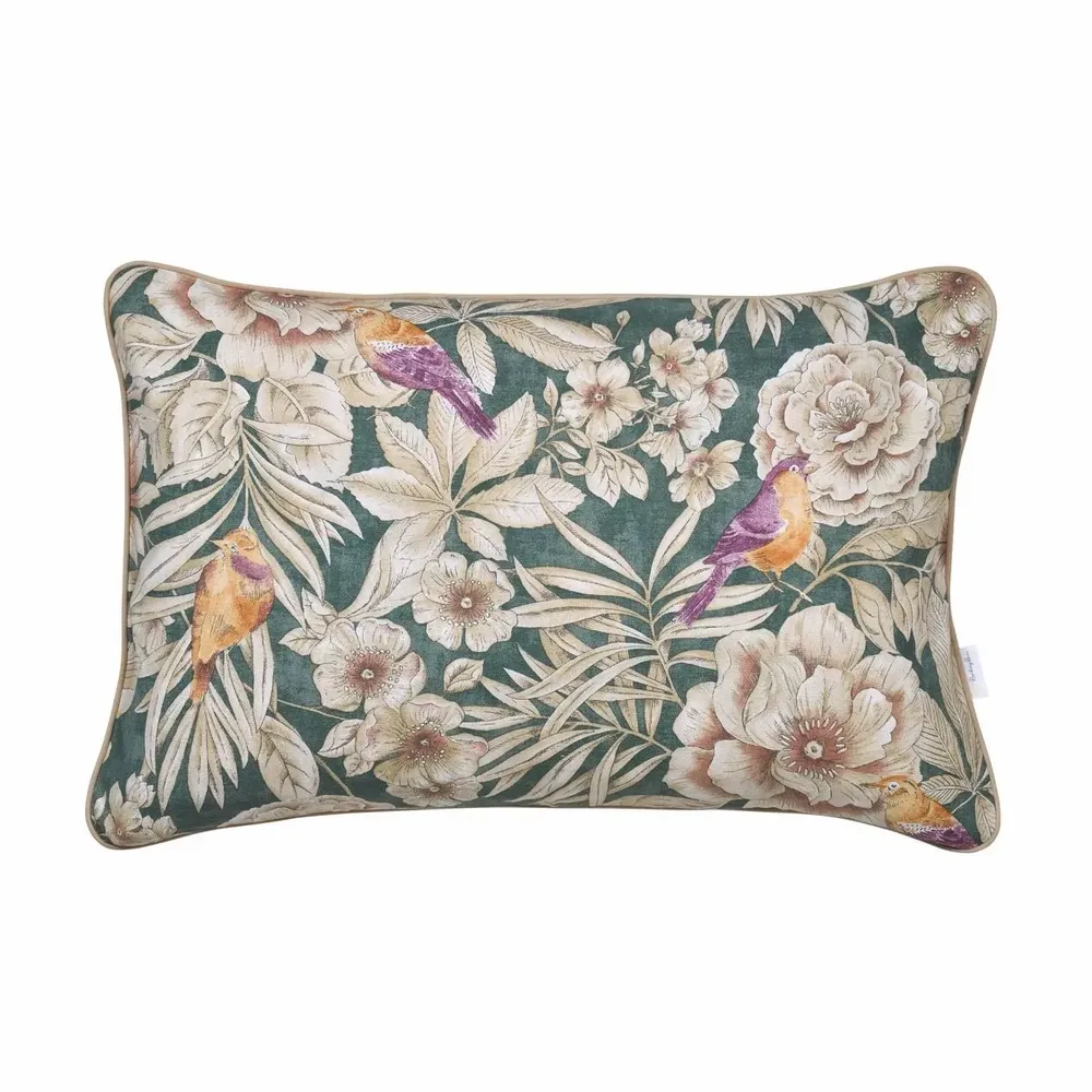 Fabric cushions - Emerald Decorative Cushion Cover – Coordinated Textile Collection - ROSEBERRY HOME