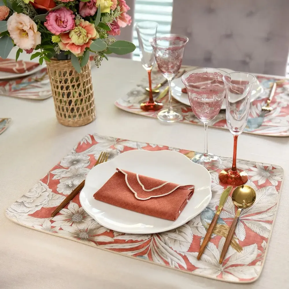 Sets de table - Sets de table réversibles Topaz & Mirha – Collection textile coordonné - ROSEBERRY HOME