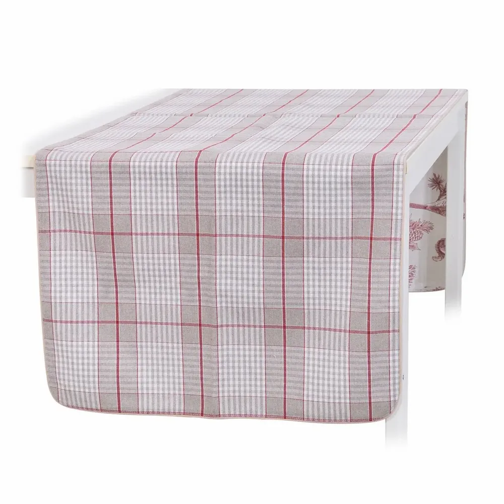 Table cloths - Red Forest Glen Check Table Runner – French Style - ROSEBERRY HOME