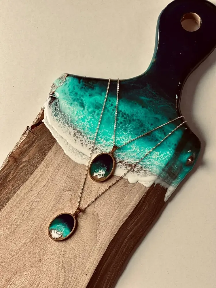 Decorative objects - planche charcuterie - Resine Art - SANAE LAGHOUAT