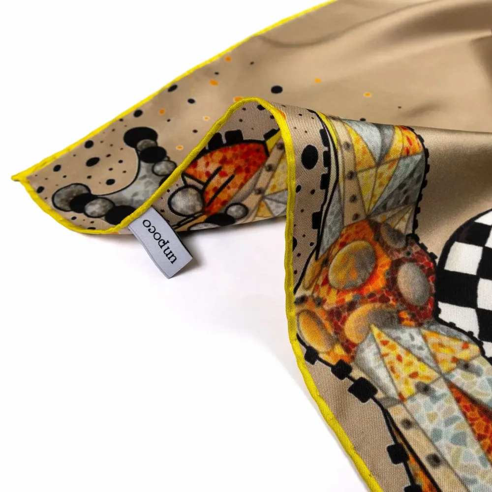 Scarves - Spanish Reverie Silk Scarf - UN POCO