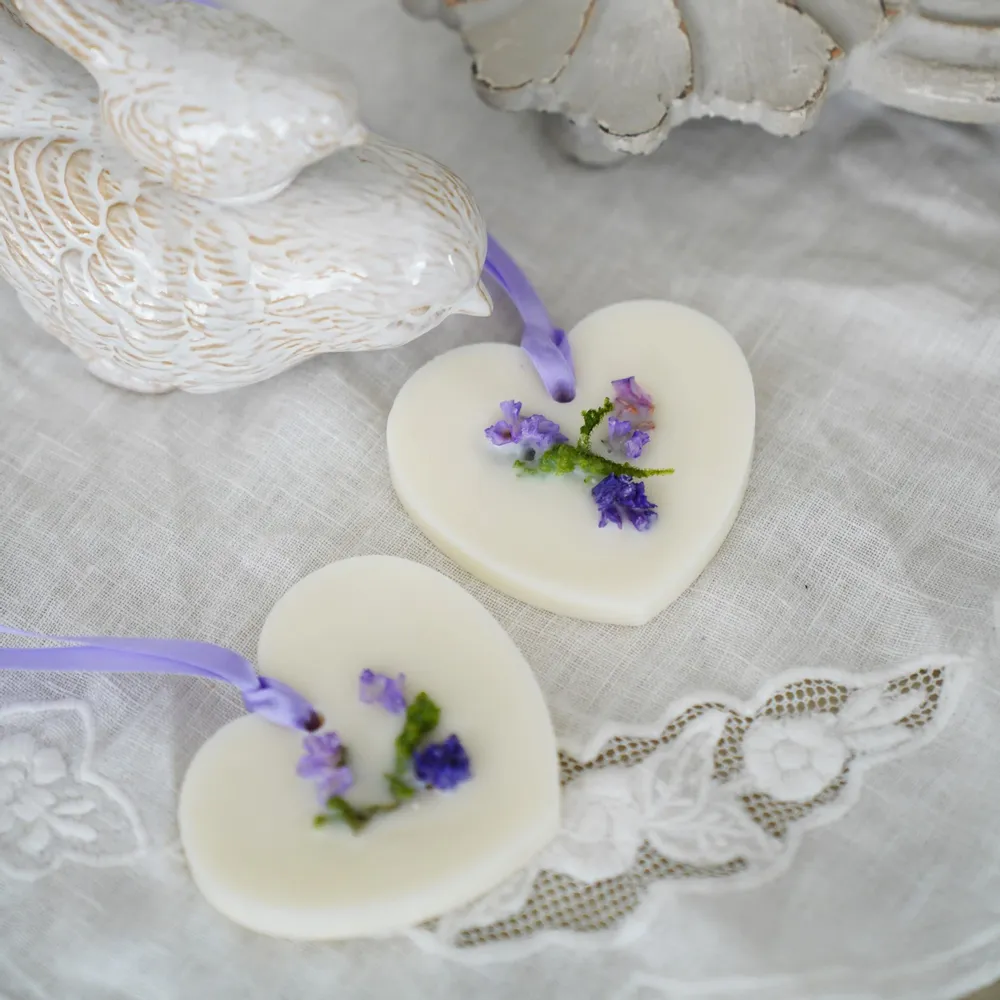 Decorative objects - Wax tablet Heart Purple - KOTT