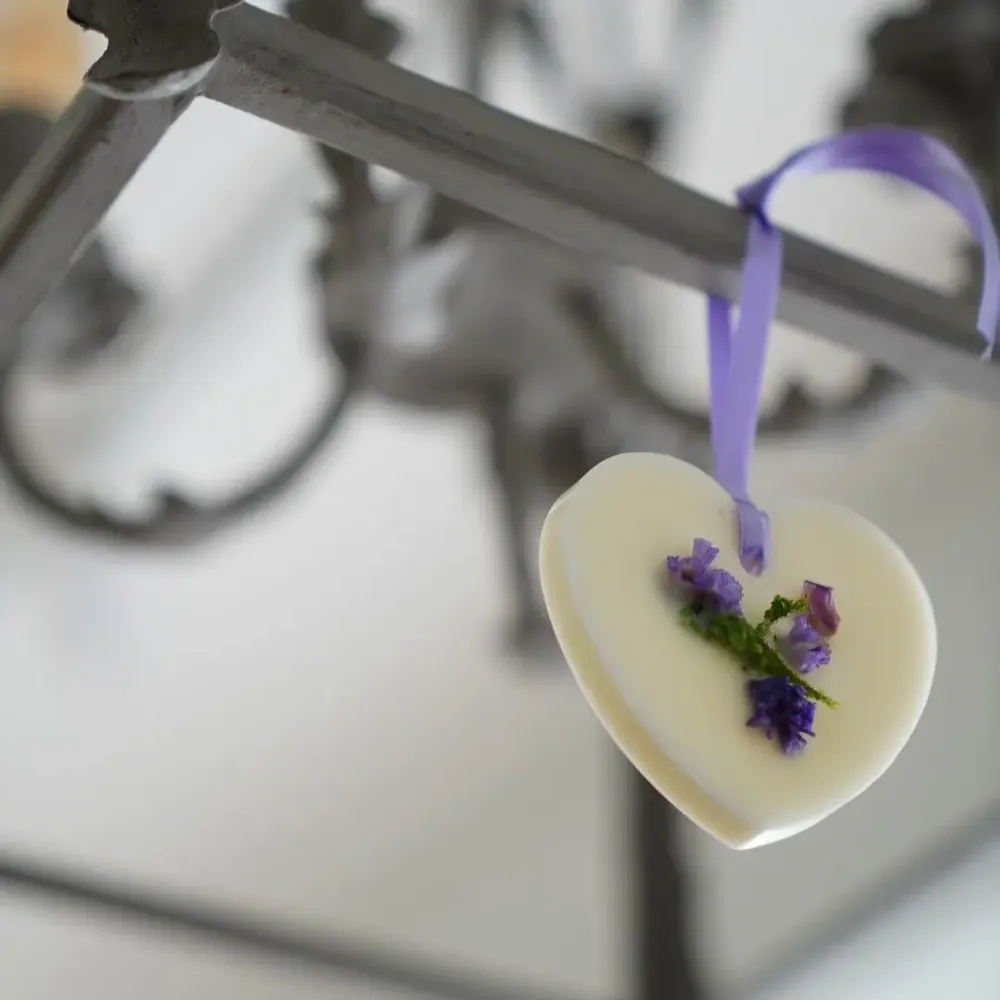 Decorative objects - Wax tablet Heart Purple - KOTT