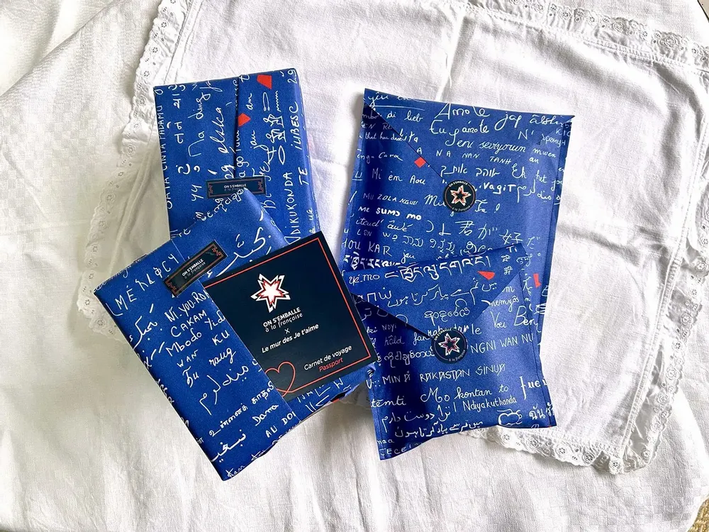 Anniversaires - Kit 4 emballages cadeaux réutilisables - Je t'aime - ON S'EMBALLE À LA FRANÇAISE