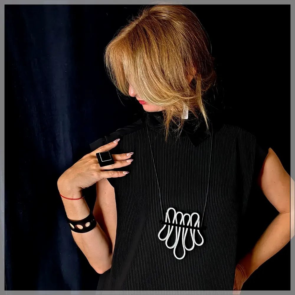 Jewelry - FINE CRAFT F9 - BLACK & WHITE forever - ALEX+SVET