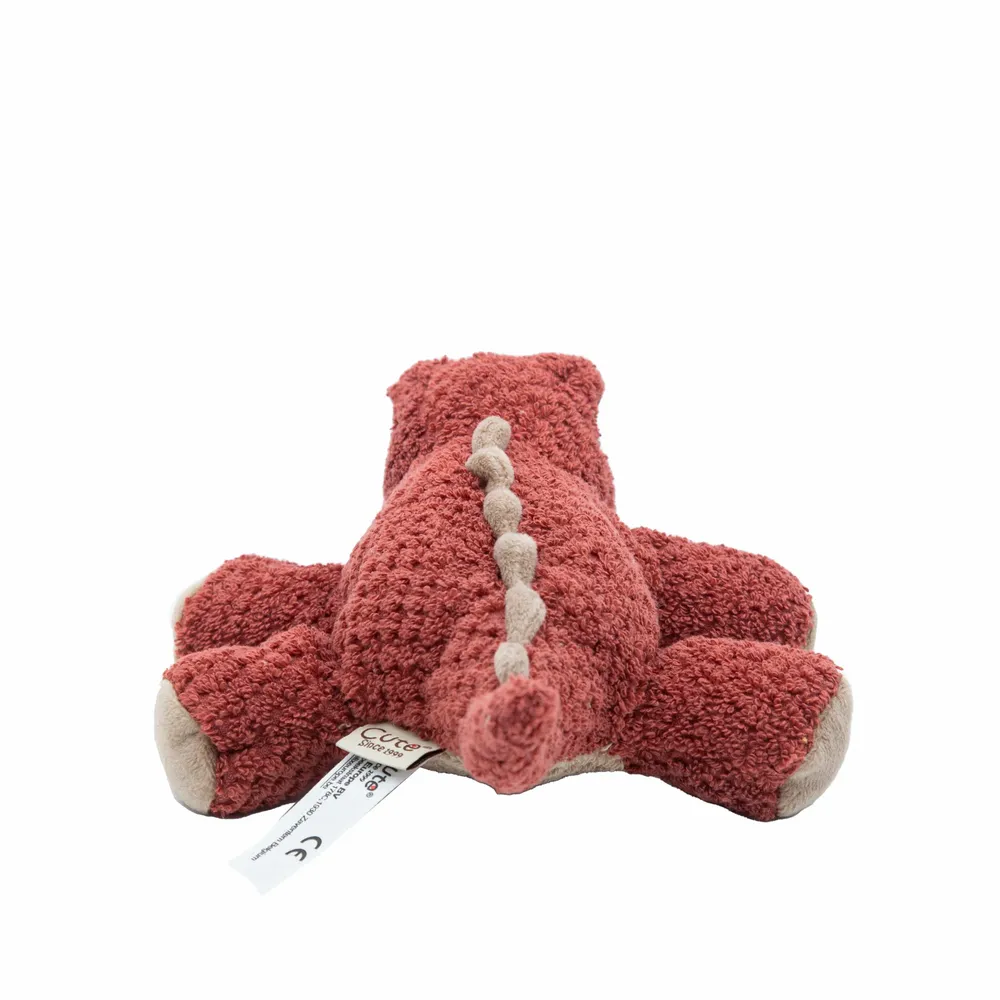 Soft toy - Cotton Toy - Redbrown dinosaur 27cm - CUTE SINCE 1999