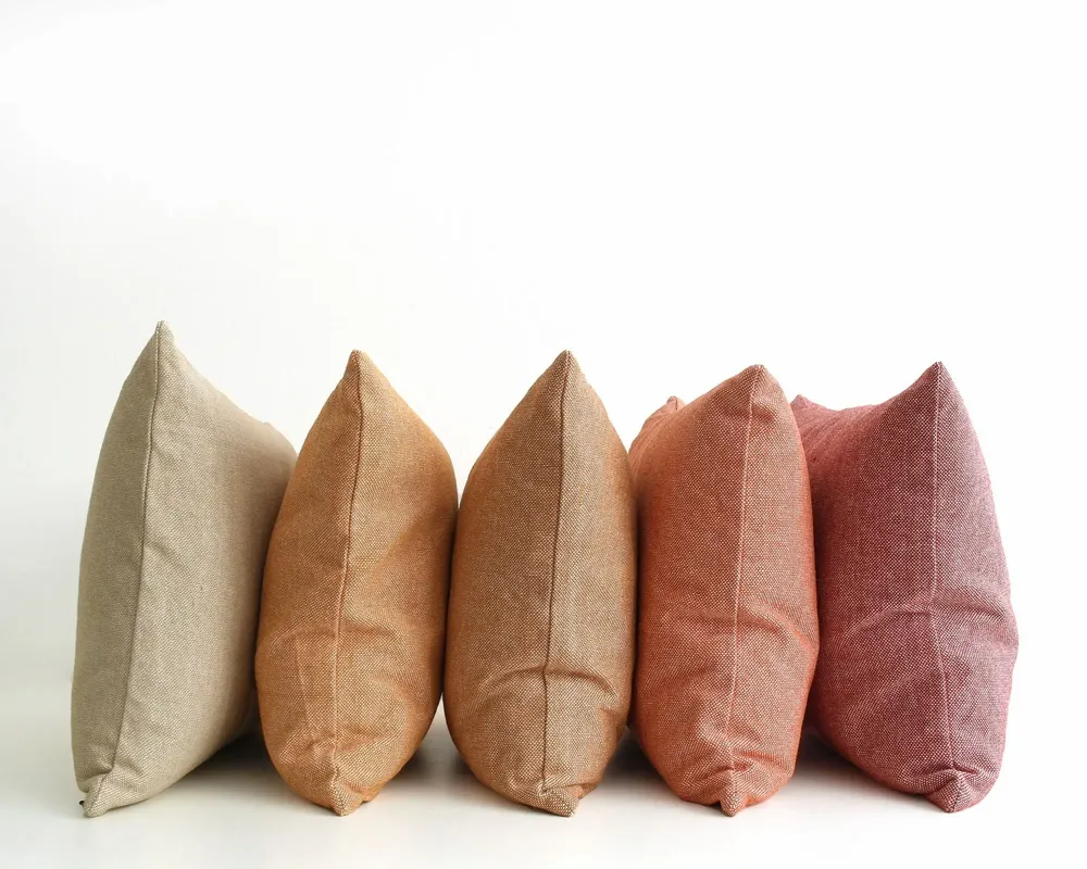 Coussins textile - Coussin Finn en coton chambray uni - ML FABRICS