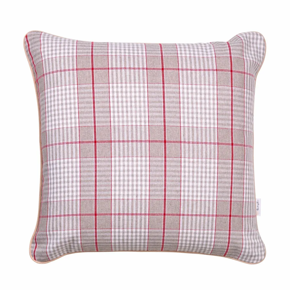 Fabric cushions - Glen Check Decorative Cushion Cover – French Style - ROSEBERRY HOME