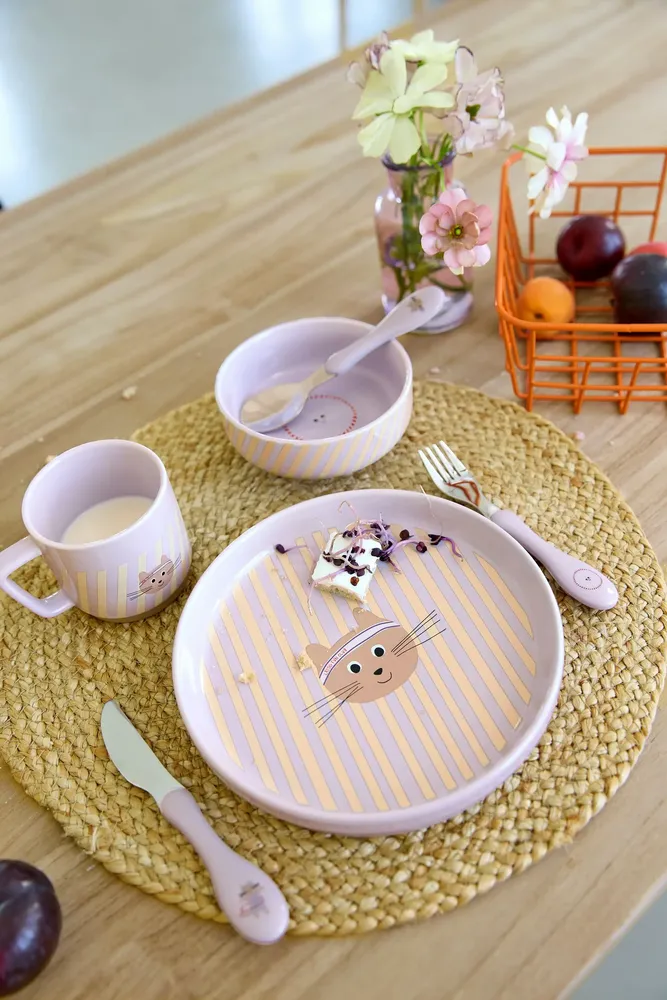 Children's mealtime - LÄSSIG porcelain dish set Tiny Team - LASSIG GMBH
