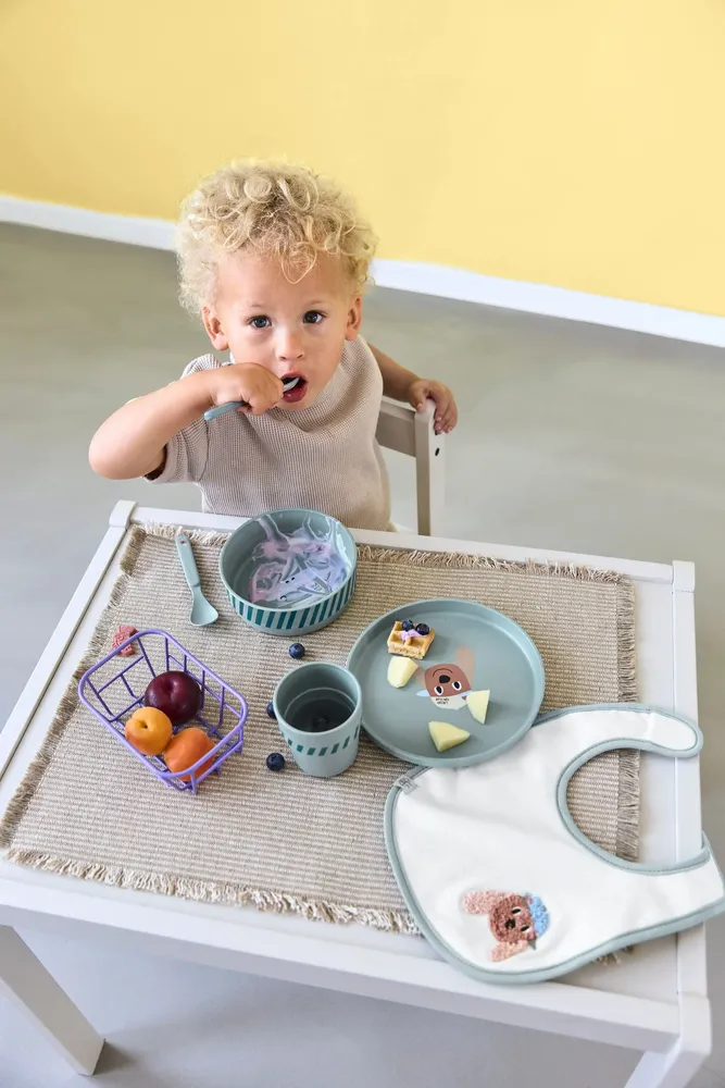 Children's mealtime - LÄSSIG dish setdish Tiny Team, Dog - LASSIG GMBH