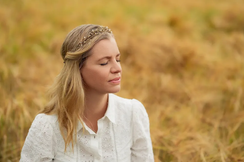 Hair accessories - Wedding hair crown - NEBO V KVITAH