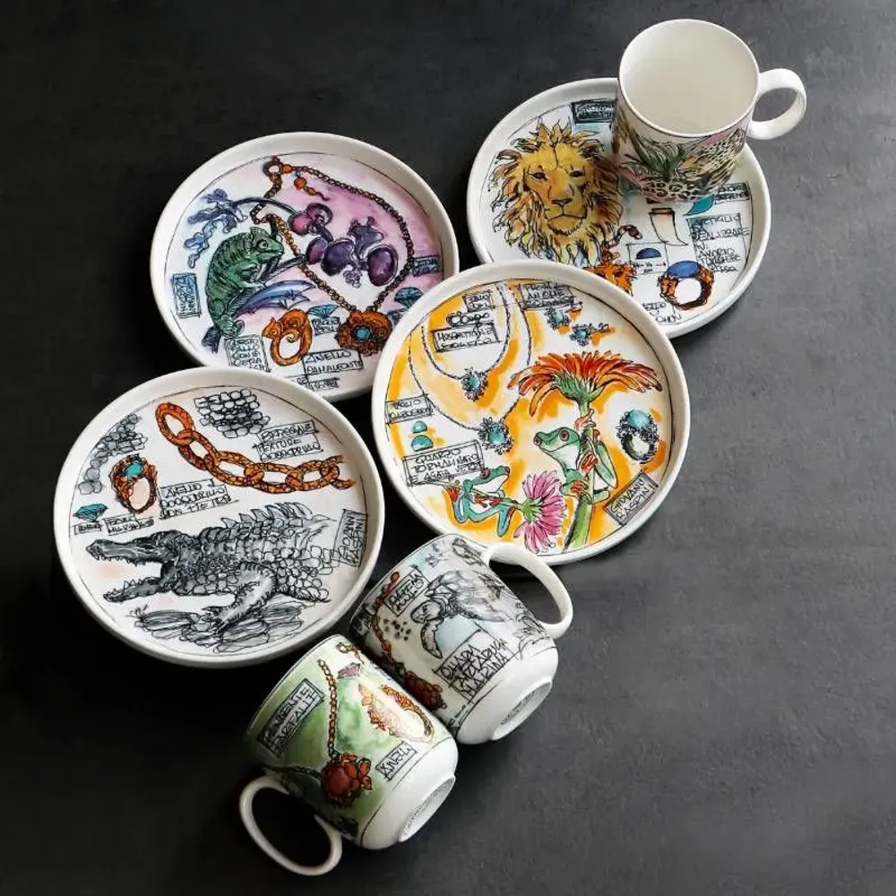 Platter and bowls - LA PORCELLANA BIANCA - THUN SPA